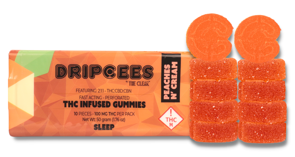 Dripcees Gummies Peaches N Cream Sleep